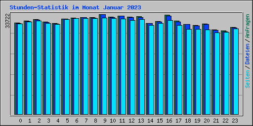 Stunden-Statistik im Monat Januar 2023